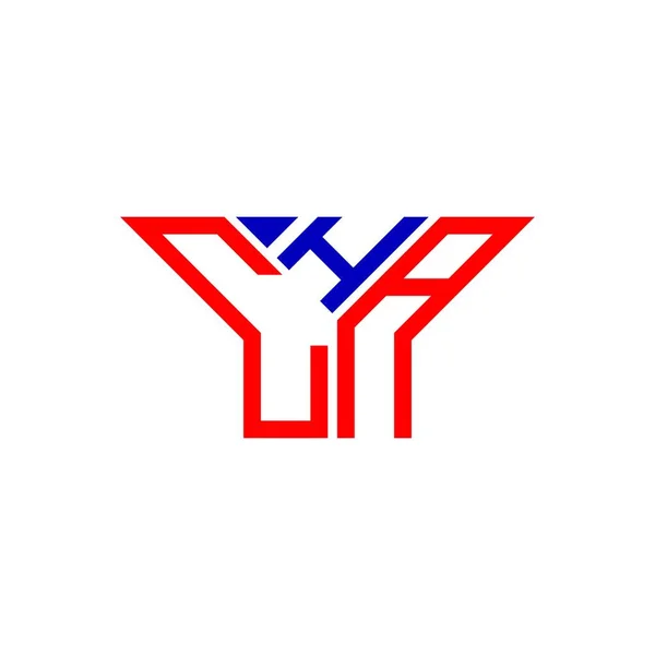 Cha Písmenné Logo Kreativní Design Vektorovou Grafikou Cha Jednoduché Moderní — Stockový vektor
