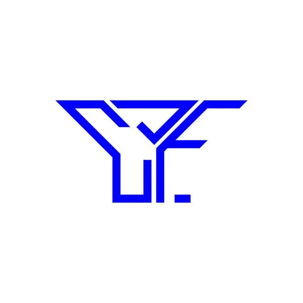 Логотип Літери Cjf Креативний Дизайн Векторною Графікою Простий Сучасний Логотип — стоковий вектор
