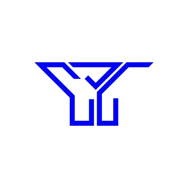 Logo Lettera Cjl Design Creativo Con Grafica Vettoriale Logo Semplice — Vettoriale Stock