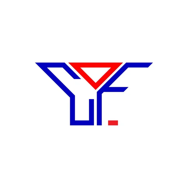 Cof Letter Logo Creative Design Vector Graphic Cof Simple Modern — Vettoriale Stock