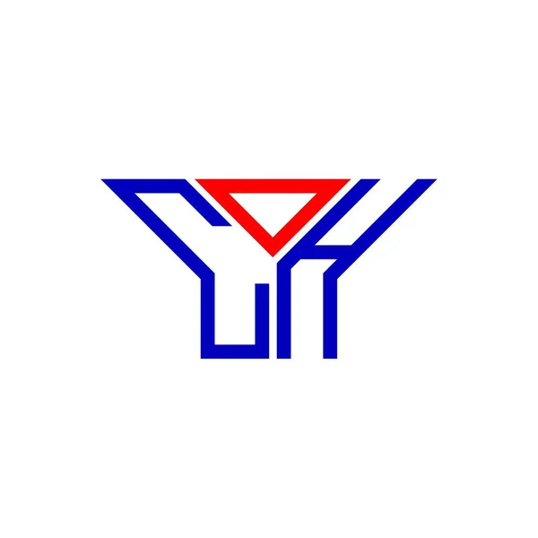 Diseño Creativo Del Logotipo Letra Coh Con Gráfico Vectorial Logotipo — Archivo Imágenes Vectoriales