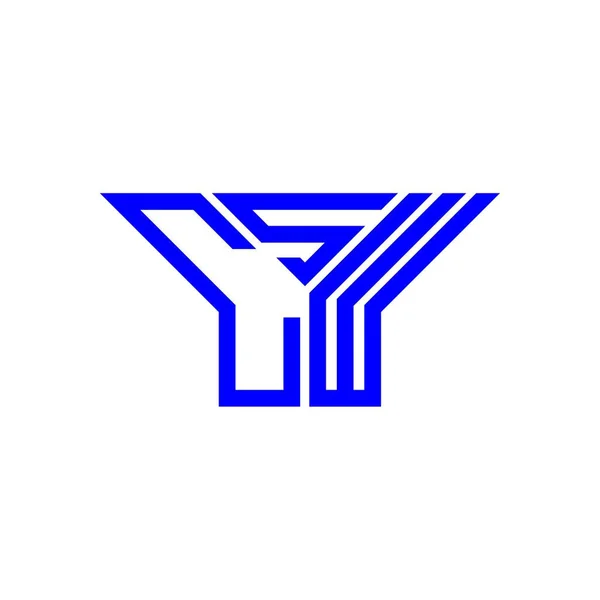 Креативный Дизайн Логотипа Csw Векторной Графикой Простой Современный Логотип Csw — стоковый вектор