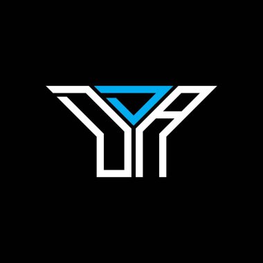 DDA harf logosu tasarımı vektör grafik, DDA basit ve modern logo.
