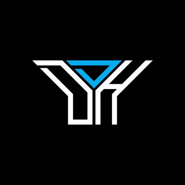 DDH harf logosu tasarımı vektör grafik, DDH basit ve modern logo.