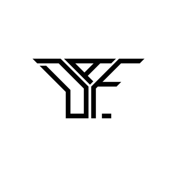 Design Creativ Logo Literei Daf Grafică Vectorială Logo Simplu Modern — Vector de stoc