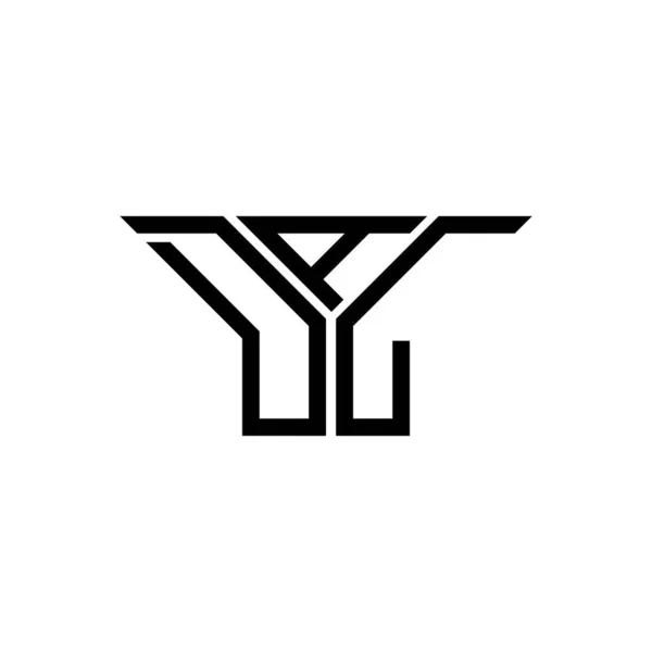 Diseño Creativo Del Logotipo Letra Dal Con Gráfico Vectorial Logotipo — Archivo Imágenes Vectoriales