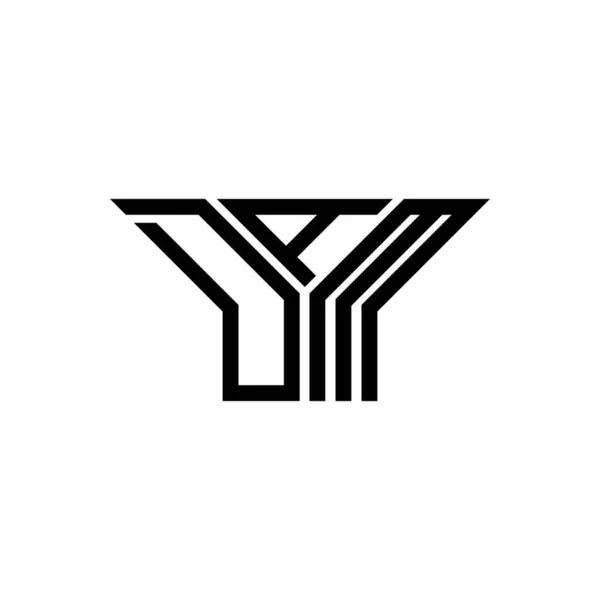 Diseño Creativo Del Logotipo Letra Dam Con Gráfico Vectorial Logotipo — Archivo Imágenes Vectoriales