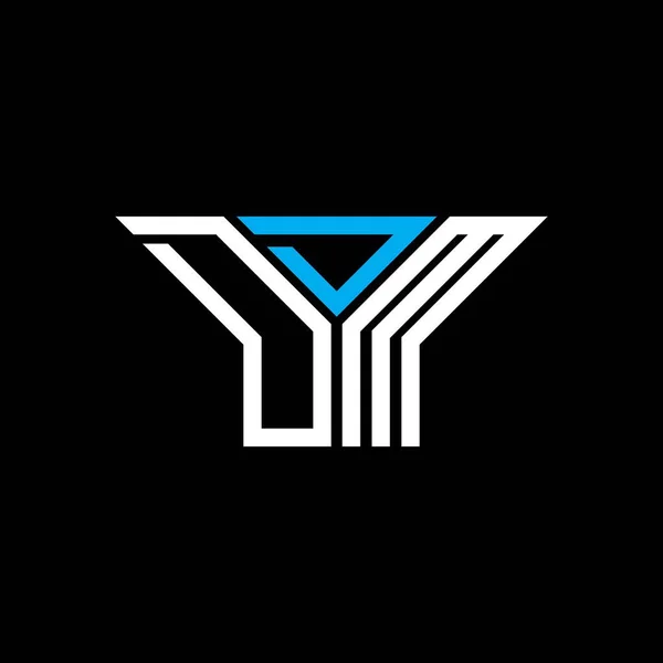 Diseño Creativo Del Logotipo Letra Ddm Con Gráfico Vectorial Logotipo — Vector de stock