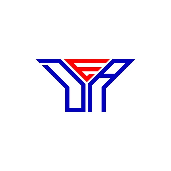 Diseño Creativo Del Logotipo Letra Dea Con Gráfico Vectorial Logotipo — Archivo Imágenes Vectoriales