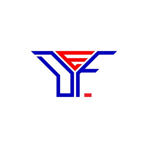 Diseño Creativo Del Logotipo Letra Def Con Gráfico Vectorial Logotipo — Vector de stock