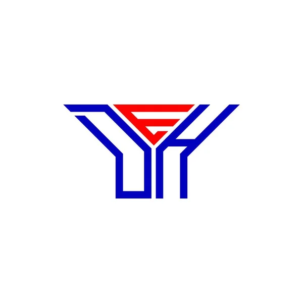 Deh Letter Logo Kreatives Design Mit Vektorgrafik Deh Einfaches Und — Stockvektor
