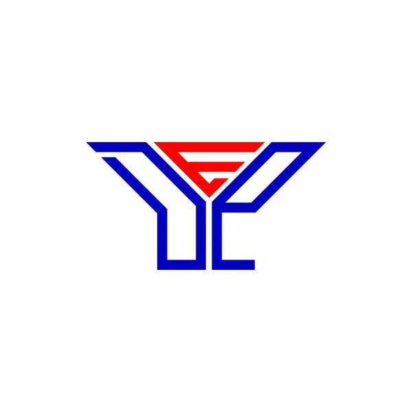 Diseño Creativo Del Logotipo Letra Dep Con Gráfico Vectorial Logotipo — Archivo Imágenes Vectoriales
