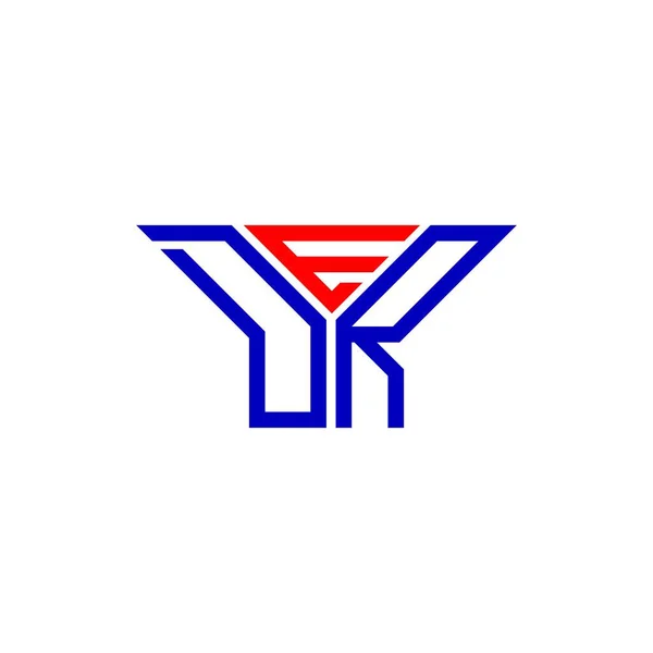 Der Brev Logotyp Kreativ Design Med Vektor Grafik Der Enkel — Stock vektor