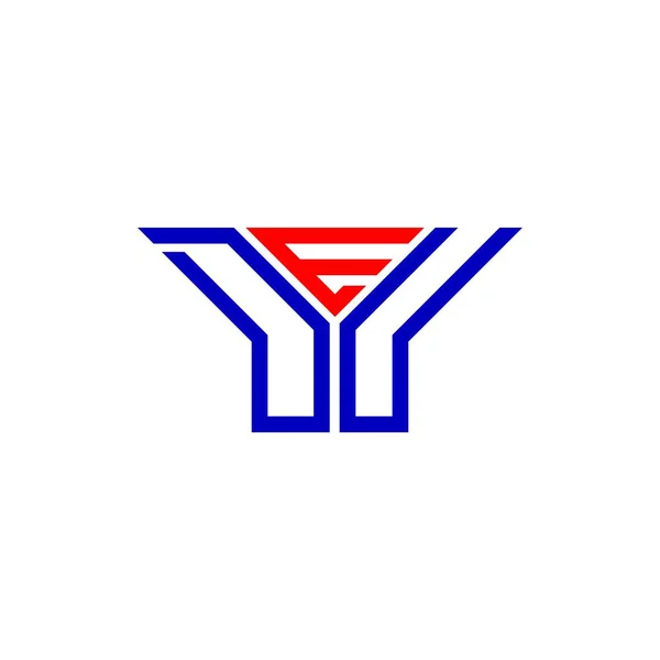 Diseño Creativo Del Logotipo Letra Deu Con Gráfico Vectorial Logotipo — Archivo Imágenes Vectoriales