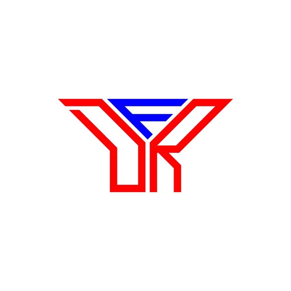 Dfr Písmenné Logo Kreativní Design Vektorovou Grafikou Dfr Jednoduché Moderní — Stockový vektor