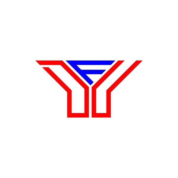Diseño Creativo Del Logotipo Letra Dfu Con Gráfico Vectorial Logotipo — Archivo Imágenes Vectoriales