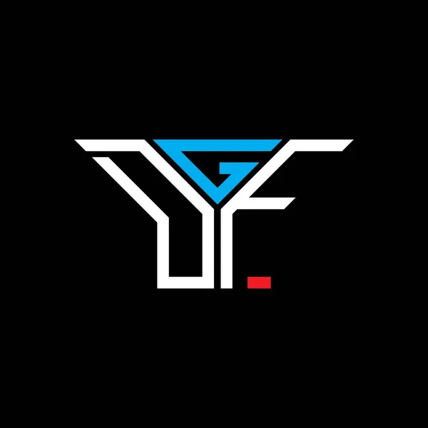 Logo Lettera Dgf Design Creativo Con Grafica Vettoriale Logo Semplice — Vettoriale Stock