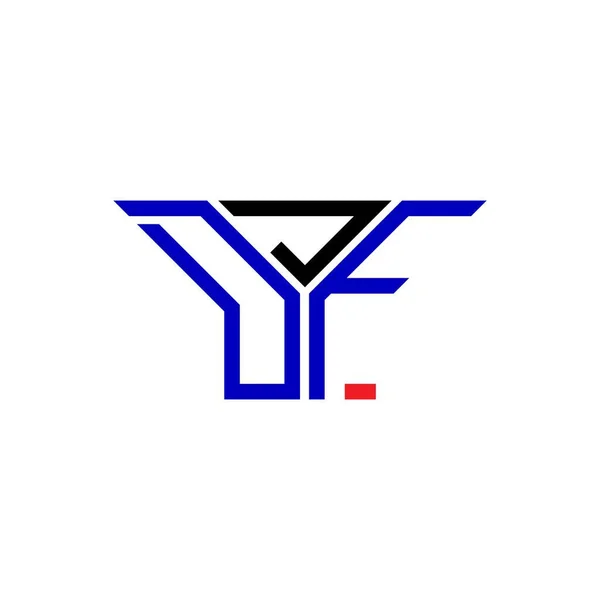 Djf Harf Logosu Tasarımı Vektör Grafik Djf Basit Modern Logo — Stok Vektör