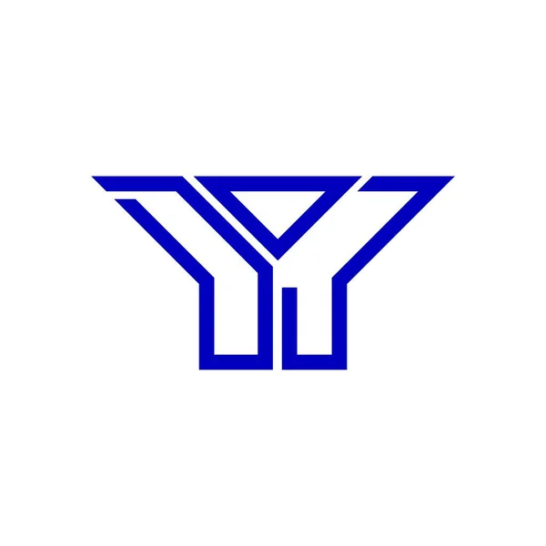 Doj Carta Logotipo Design Criativo Com Vetor Gráfico Doj Logotipo — Vetor de Stock