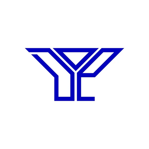 Diseño Creativo Del Logotipo Letra Dop Con Gráfico Vectorial Logotipo — Archivo Imágenes Vectoriales