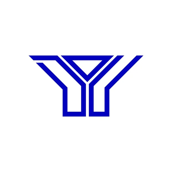 Dou文字のロゴベクトルグラフィックと創造的なデザイン Douシンプルかつモダンなロゴ — ストックベクタ