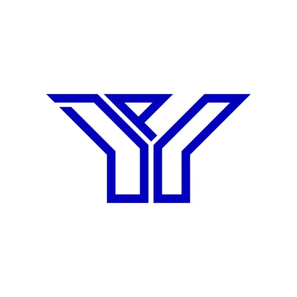 Design Creativ Logo Scrisorii Dpd Grafică Vectorială Logo Simplu Modern — Vector de stoc