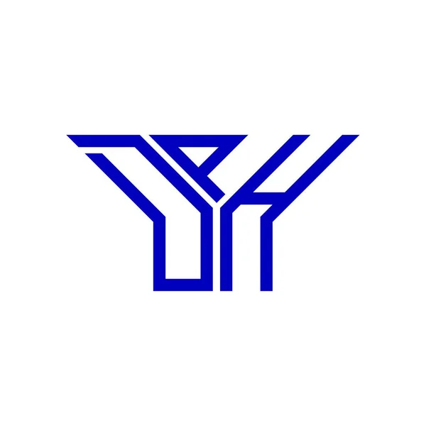 ベクトルグラフィック DphシンプルかつモダンなロゴとDphの手紙のロゴの創造的なデザイン — ストックベクタ