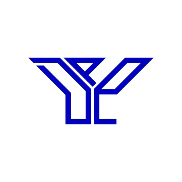 Logo Scrisorii Dpp Design Creativ Grafică Vectorială Logo Simplu Modern — Vector de stoc