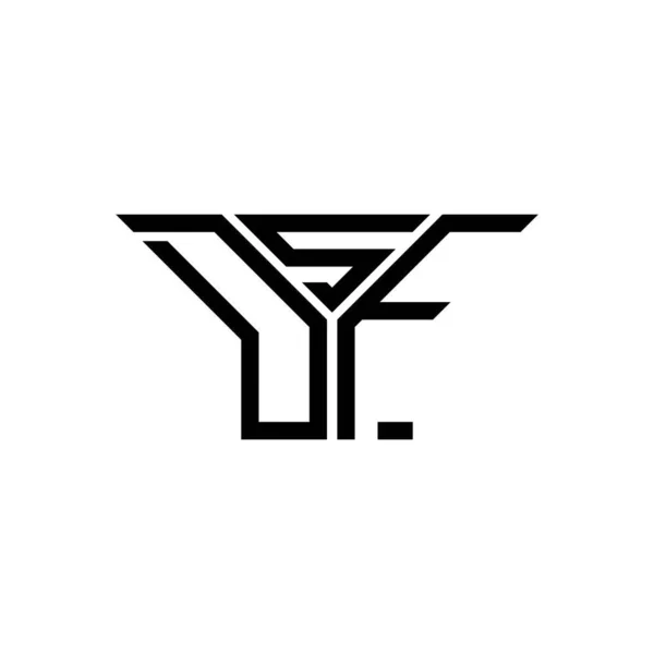 Логотип Літери Dsf Креативний Дизайн Векторною Графікою Простий Сучасний Логотип — стоковий вектор