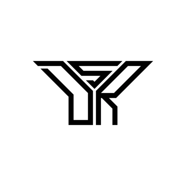 Diseño Creativo Del Logotipo Letra Dsr Con Gráfico Vectorial Logotipo — Vector de stock