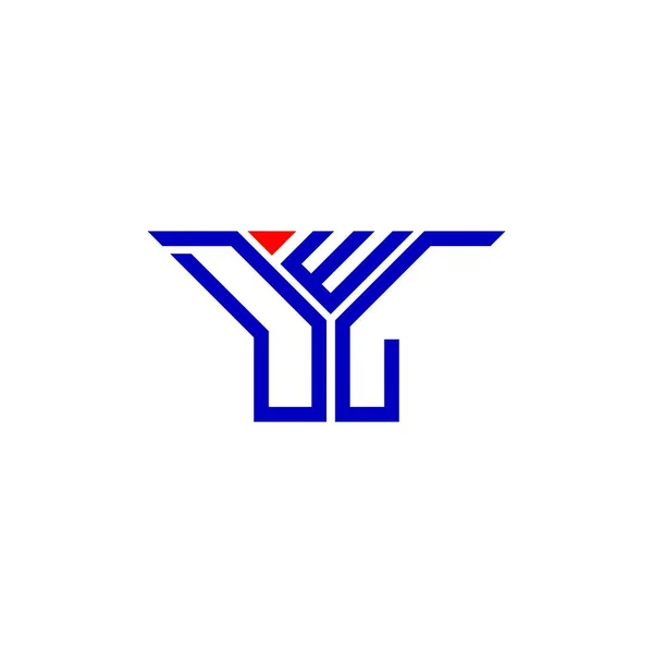 Logo Lettera Dwl Design Creativo Con Grafica Vettoriale Logo Semplice — Vettoriale Stock