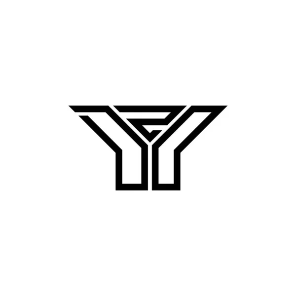 Diseño Creativo Del Logotipo Letra Dzd Con Gráfico Vectorial Logotipo — Vector de stock