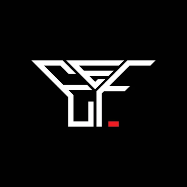 Λογότυπο Eef Επιστολή Δημιουργικό Σχεδιασμό Διανυσματικό Γραφικό Eef Απλό Και — Διανυσματικό Αρχείο