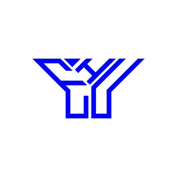 Ehu Letter Logo Creative Design Vector Graphic Ehu Simple Modern — Vettoriale Stock