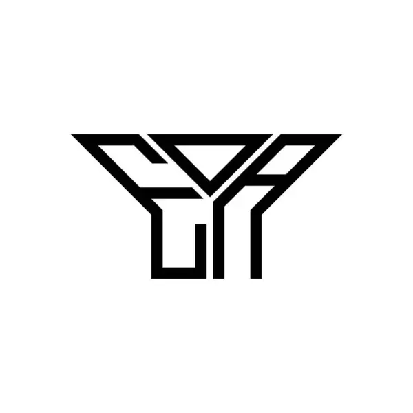 Eoa Carta Logotipo Design Criativo Com Gráfico Vetorial Logotipo Simples — Vetor de Stock