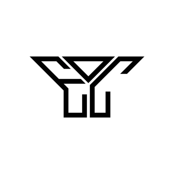 Eoc Letter Logo Kreatives Design Mit Vektorgrafik Eoc Einfaches Und — Stockvektor