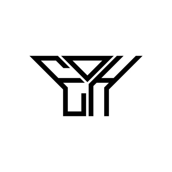 Eoh Carta Logotipo Design Criativo Com Gráfico Vetorial Logotipo Simples — Vetor de Stock