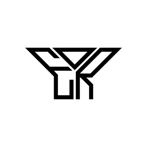 Eor Harf Logosu Tasarımı Vektör Grafik Eor Basit Modern Logo — Stok Vektör