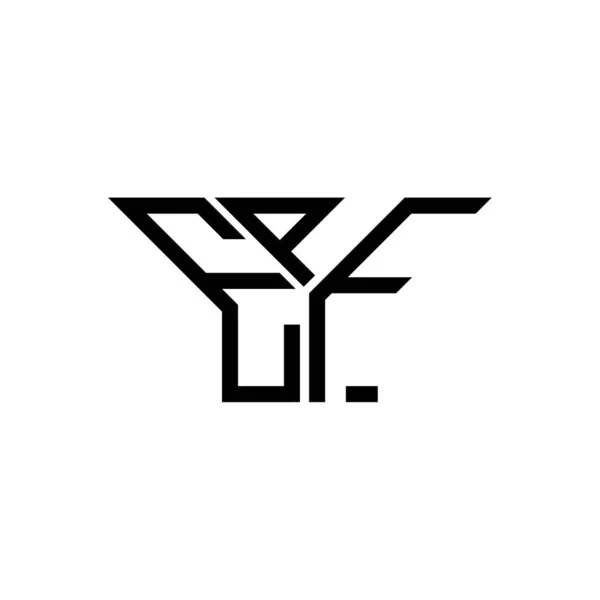 Epf Letter Logo Kreatives Design Mit Vektorgrafik Epf Einfaches Und — Stockvektor