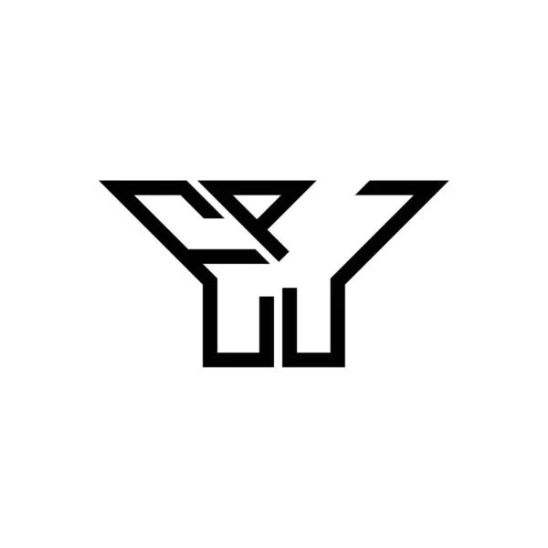 Epj Письмо Логотип Креативный Дизайн Векторной Графикой Epj Простой Современный — стоковый вектор