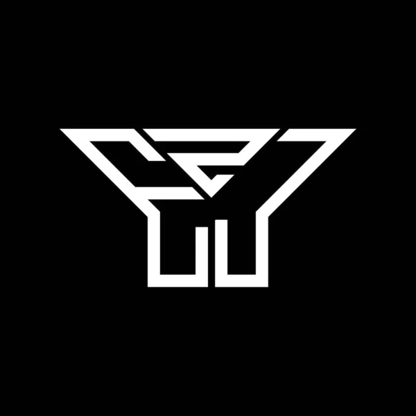 Ezj Carta Logotipo Design Criativo Com Gráfico Vetorial Ezj Logotipo — Vetor de Stock