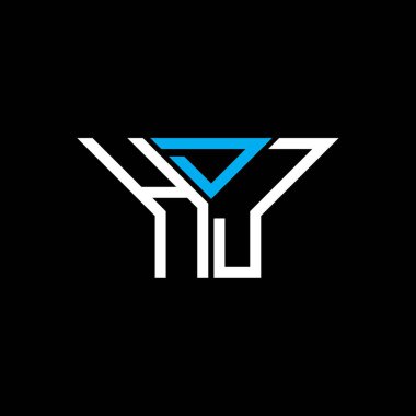 HDJ harf logosu yaratıcı tasarım vektör grafik, HDJ basit ve modern logo.
