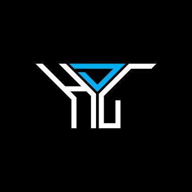 HDL harf logosu tasarımı vektör grafik, HDL basit ve modern logo.