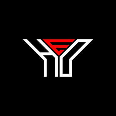 HED harf logosu tasarımı vektör grafik, HED basit ve modern logo.
