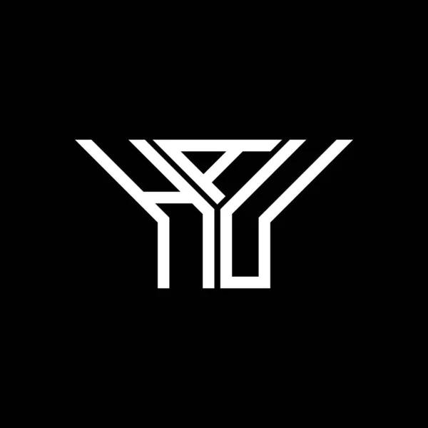 Логотип Літери Hau Креативний Дизайн Векторною Графікою Простий Сучасний Логотип — стоковий вектор