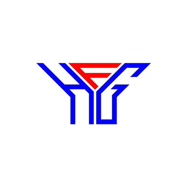 Hfg Písmenné Logo Kreativní Design Vektorovou Grafikou Hfg Jednoduché Moderní — Stockový vektor