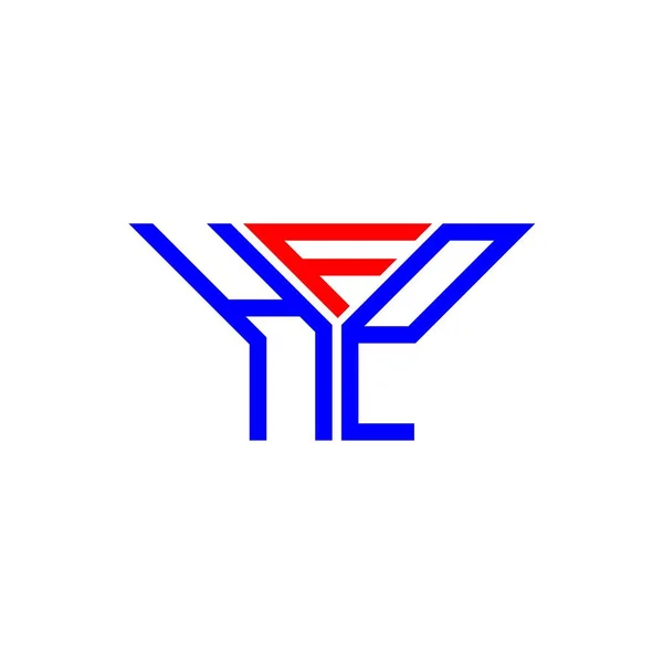 Hfp Písmenné Logo Kreativní Design Vektorovou Grafikou Hfp Jednoduché Moderní — Stockový vektor