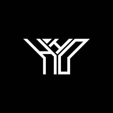 HHD harf logosu tasarımı vektör grafik, HHD basit ve modern logo.