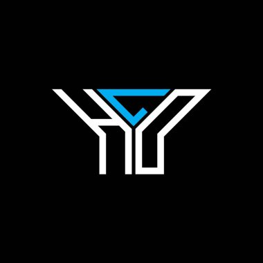 HLD harf logosu yaratıcı tasarımı vektör grafik, HLD basit ve modern logo.