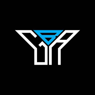 GBA harf logosu tasarımı vektör grafik, GBA basit ve modern logo.